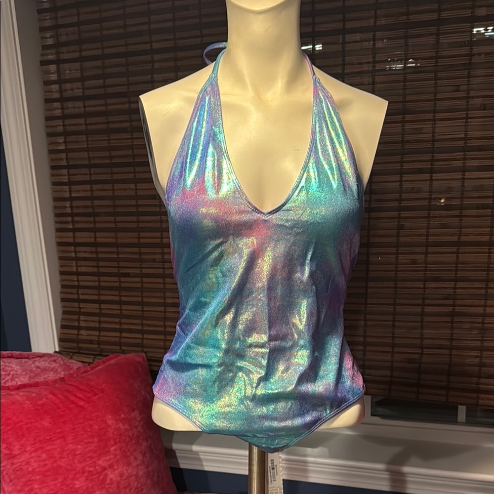 Iridescent swim suit